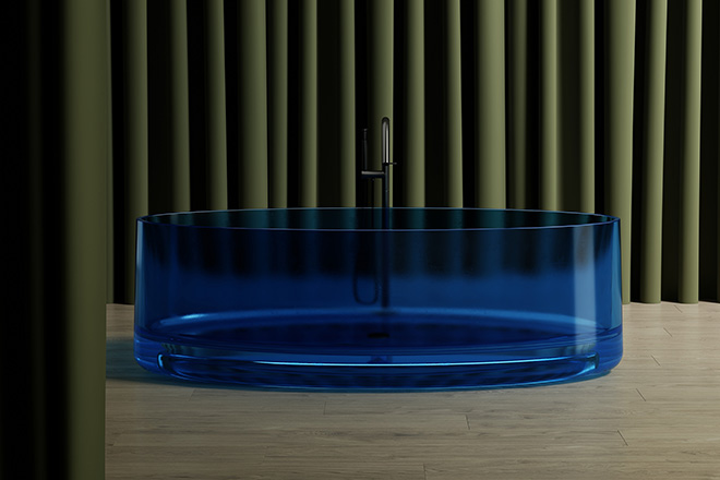 FLUTED BATHTUB