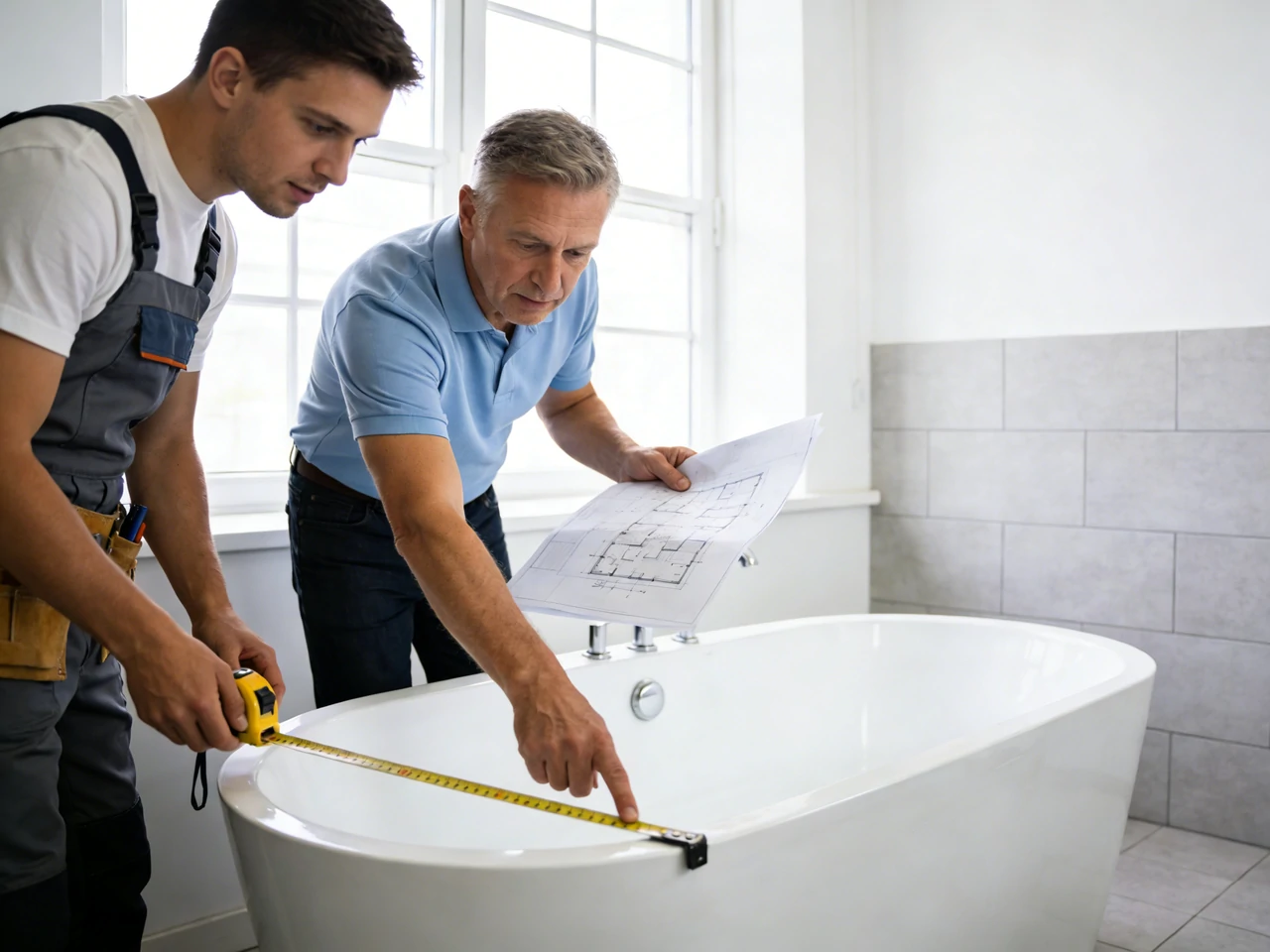 freestanding tub measurements