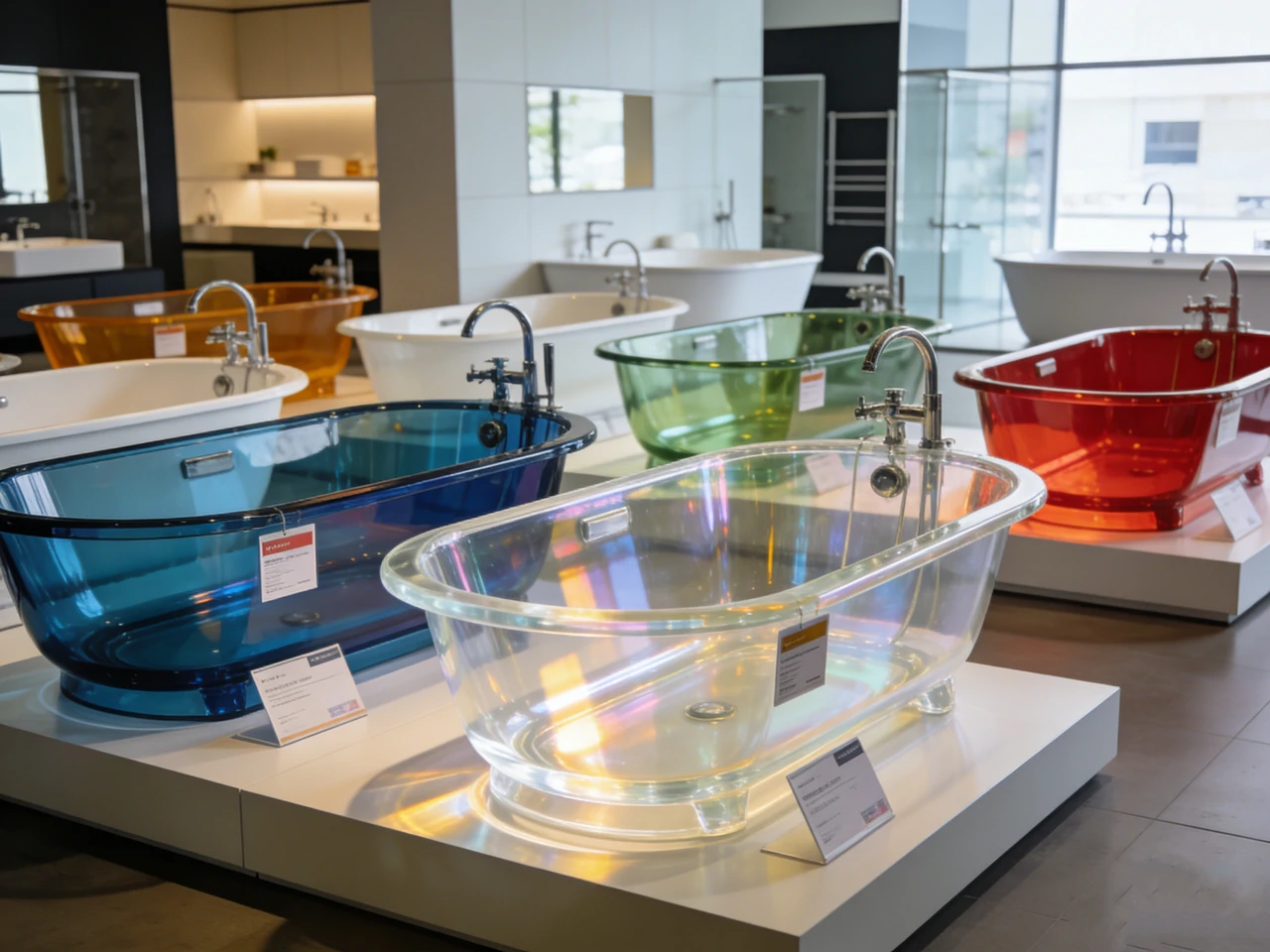 Transparent resin bathtub supplier