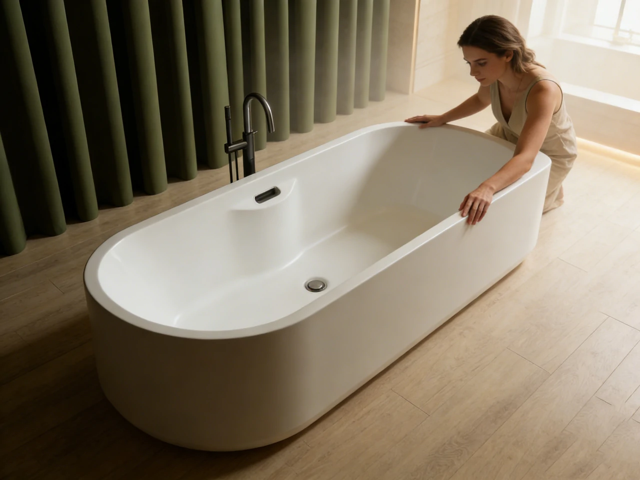 average bathtub size