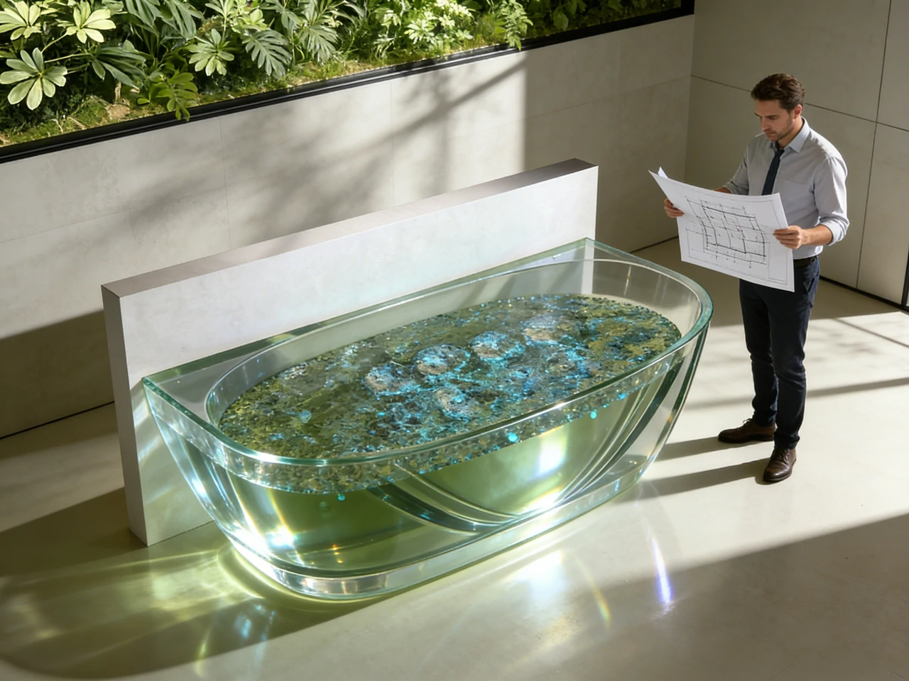 Transparent resin bathtub supplier