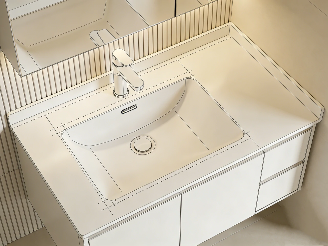 bathroom sink measurements